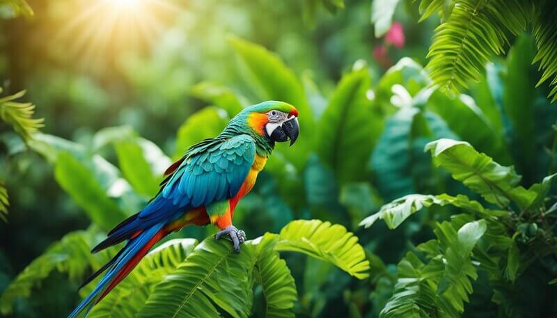 green parrot symbolism