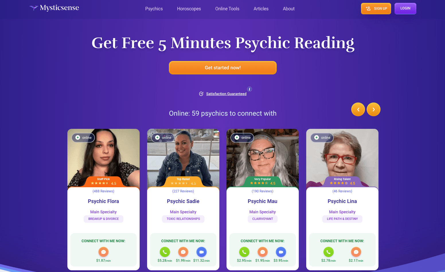 MysticSense Psychic Review